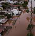 A cidade de Eldorado do Sul foi uma atingida pelas inundações  Foto: Reuters / BBC News Brasil