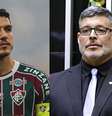 Fotos: LUCAS MERÇON / FLUMINENSE F.C. e Câmara dos deputados - Legenda: Nino processa ex-deputado Alexandre Frota  Foto: Jogada10