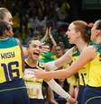 Brasil segue venceu a Coreia e segue invicto na VNL  Foto: Esporte News Mundo