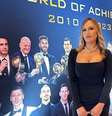 Angélica Batista em premiação esportiva em Dubai   Foto: Arquivo pessoal / Esporte News Mundo