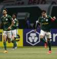  Foto: Paulo Pinto/AFP via Getty Images - Legenda: Palmeiras vence o Del Valle e garante a primeira colocação do seu grupo na Libertadores / Jogada10