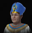 Modelo 3D de Amenhotep III feita pelo brasileiro Cícero Moraes  Foto: Cicero Moraes/Pen News