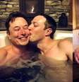 Imagens geradas por inteligência artificial de Elon Musk e Mark Zuckerberg como casal  Foto: Reprodução