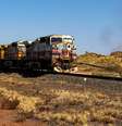 Trem carregando minério de ferro de mina da Rio Tinto na Austrália  Foto: Reuters
