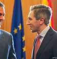 O premiê espanhol, Pedro Sanchez, e o chefe de governo da Irlanda, Simon Harris   Foto: DW / Deutsche Welle