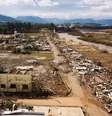 A cidade de Arroio do Meio foi uma das muitas que sofreram com as chuvas no Rio Grande do Sul, com bairros inteiramente desertos; apenas a parte central da cidade se salvou  Foto: Wilton Junior / Estadão / Estadão
