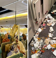 Um passageiro morreu de suspeita de ataque cardíaco e outros 30 ficaram feridos depois que um voo da Singapore Airlines enfrentou forte turbulência nesta terça-feira, 21  Foto: Reprodução/Redes Sociais 