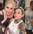 Monique Evans e Cacá Werneck na academia  Foto: Reprodução/Instagram