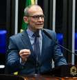 Autor do projeto, Contarato agradeceu pela sensibilidade na aprovação, que contou com votos da oposição  Foto: Jefferson Rudy/Agência Senado / Perfil Brasil