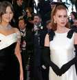 Selena Gomez e Marina Ruy Barbosa foram algumas das celebridades que apostaram em looks preto e branco para o Festival de Cannes 2024.  Foto: Getty Images / Purepeople