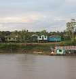 Casas na região Alto Solimões, no extremo oeste do estado Amazonas  Foto: Mônica Nobrega/Estadão / Estadão