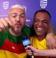 Após longa briga judicial, Belo e Denilson se encontram ao vivo e vídeo viraliza  Foto: Reprodução/Globoplay