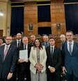 O deputado federal cassado Deltan Dallagnol (Novo-PR) também esteve na comitiva de bolsonaristas do Congresso Nacional que acompanhou presencialmente a audiência na Câmara dos Representantes dos EUA.  Foto: Reprodução/@eduardogiraooficial via Instagram / Estadão