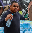 Rapper Rafa Rafuagi denuncia racismo ambiental no contexto da tragédia no RS  Foto: Rafa Neddermeyer/Agência Brasil