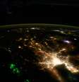 Imagem completa das luzes de Bangkok, na Tailândia  Foto: NASA/JSC/Divulgação