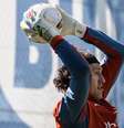  Foto: Gustavo Aleixo / Cruzeiro - Legenda: Cássio durante treino pelo Cruzeiro / Jogada10