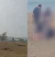 Três crianças são atingidas por um raio em praia de Porto Rico  Foto: Reprodução/CronicaPolicial/X