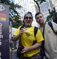 Kairon, 21 anos, veio de Pouso Alegre, interior de Minas Gerais, para Marcha Trans em SP  Foto: Foto: Karina Iliescu/Especial para o Terra