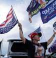 Manifestação a favor de Trump em Palm Beach, Flórida   Foto: Marco Bello / Reuters