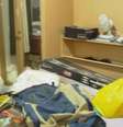 Apartamento de Luiz Marcelo estava revirado durante a chegada das autoridades  Foto: Reprodução/RJ2/TV Globo