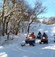 O snowmobile é uma das atividades de inverno em Chillán  Foto: //Divulgação / Viagem e Turismo