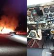 Avião é incendiado após ser apreendido pela PF em garimpo no Pará  Foto: Divulgação/PF