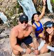 Vanessa Lopes posa ao lado da família em visita a cachoeira  Foto: Reprodução/Instagram