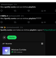 Usuários do Spotify se depararam com problemas nas playlists durante esta sexta-feira (Imagem: Reprodução/X)  Foto: Canaltech