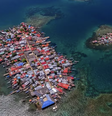 Vista aérea de ilha Cartí Sugdupu  Foto: AFP