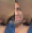 Motorista de app gravou vídeo logo após ser resgatado pela Polícia Militar  Foto: Reprodução/X/@santaportal1