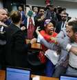 Reunião do Conselho de Ética na última semana terminou em discussão e deputados quase chegaram às vias de fato  Foto: Lula Marques/ Agência Brasil / Estadão