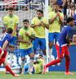  Foto: Gregg Newton/AFP via Getty Images - Legenda: Pulisic cobra falta e faz o gol de empate dos EUA no amistoso contra o Brasil, em Orlando. Jogo foi 1 a 1 / Jogada10