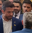 Marçal apareceu na Câmara com um broche de deputado (acima) e um do PRTB (abaixo)  Foto: Levy Teles/Estadão