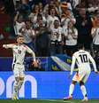 Gol alemão.   Foto: FABRICE COFFRINI/AFP via Getty Images / Esporte News Mundo