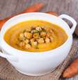 Creme de cenoura com grão-de-bico  Foto: Ahanov Michael | Shutterstock / Portal EdiCase