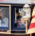 A princesa chegou de carrugagem com seus três filhos; William estava montado em seu cavalo  Foto: EPA-EFE/REX/Shutterstock / BBC News Brasil