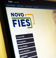 Imagem mostra site do Fies.  Foto: Marcello Casal Jr./Agência Brasil