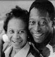 Celeste Arantes e Pelé, em foto publicada pelo Rei do Futebol nas redes sociais  Foto: Reprodução/Instagram