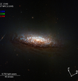 Galáxia NGC 1546 observada pelo Hubble (Imagem: Reprodução/NASA, ESA, STScI, David Thilker (JHU)  Foto: Canaltech