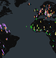 Mapa de doenças com surtos superiores aos níveis pré-pandêmicos (Imagem: Reprodução/Airfinity)  Foto: Canaltech