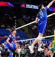 França  Foto: Théo Faure, que foi o maior pontuador contra o Brasil pelo lado francês.  Volleyball World / Olimpíada Todo Dia