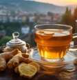 Chá verde com gengibre e limão-siciliano  Foto: Creative World Design | Shutterstock / Portal EdiCase