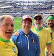 Ted Lasso comparece em jogo do Brasil, pela primeira rodada da Copa América –  Foto: Reprodução/Redes Sociais / Jogada10