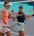 Luisa Stefani e Bia Haddad /  Foto: Mubadala Abu Dhabi Open / Esporte News Mundo