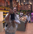 Participante arranca gôndola do mercado do MasterChef  Foto: Reprodução/Band