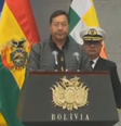 Presidente da Bolívia faz pronunciamento   Foto: Reprodução