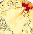 Mapa mostra focos de emissão de gases do efeito estufa  Foto: X/Reprodução / Perfil Brasil