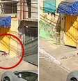 Menino chegou a andar mais de um quilômetro no bairro e caiu em um barranco.  Foto: Reprodução/Redes sociais