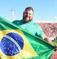 Darlan Romani vai representar o Brasil no arremesso de peso nos Jogos Olímpicos de Paris  Foto: Divulgação/Alexandre Loureiro / COB