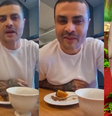 Cozinheiro de Arthur Aguiar se pronuncia após polêmica com filha do ator  Foto: Reprodução/Instagram @domartins_br e @arthuraguiar